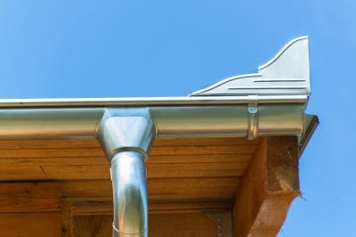 Wood Rain Gutter Installation